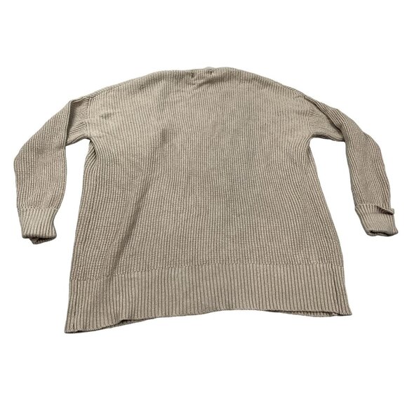 Magaschoni Women's Small Beige Cardigan Knit Open Front Rayon/Nylon - Picture 2 of 8